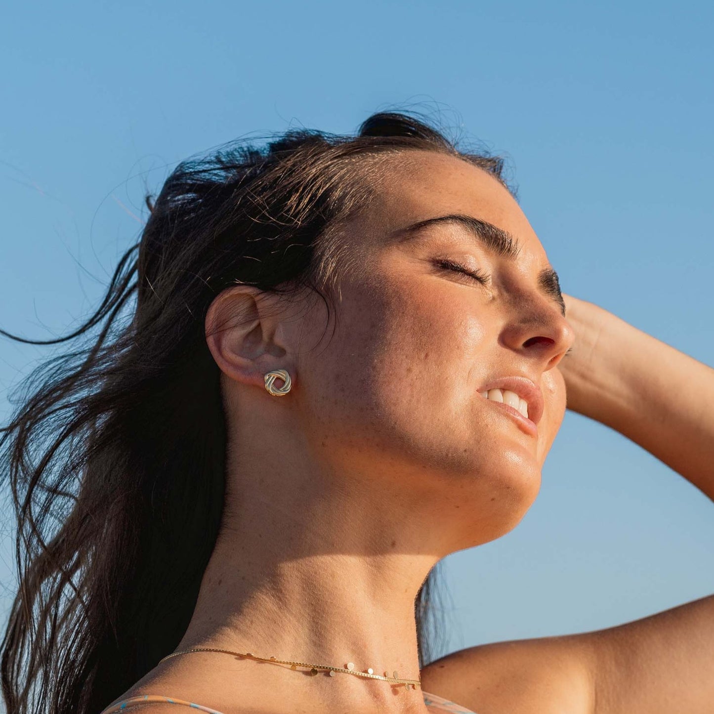 Tidal Flow Earrings Gold