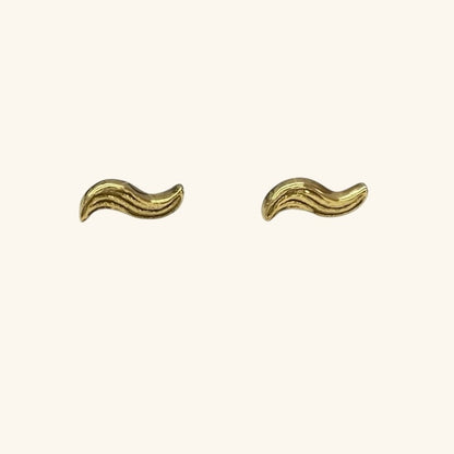 Waves Studs Gold