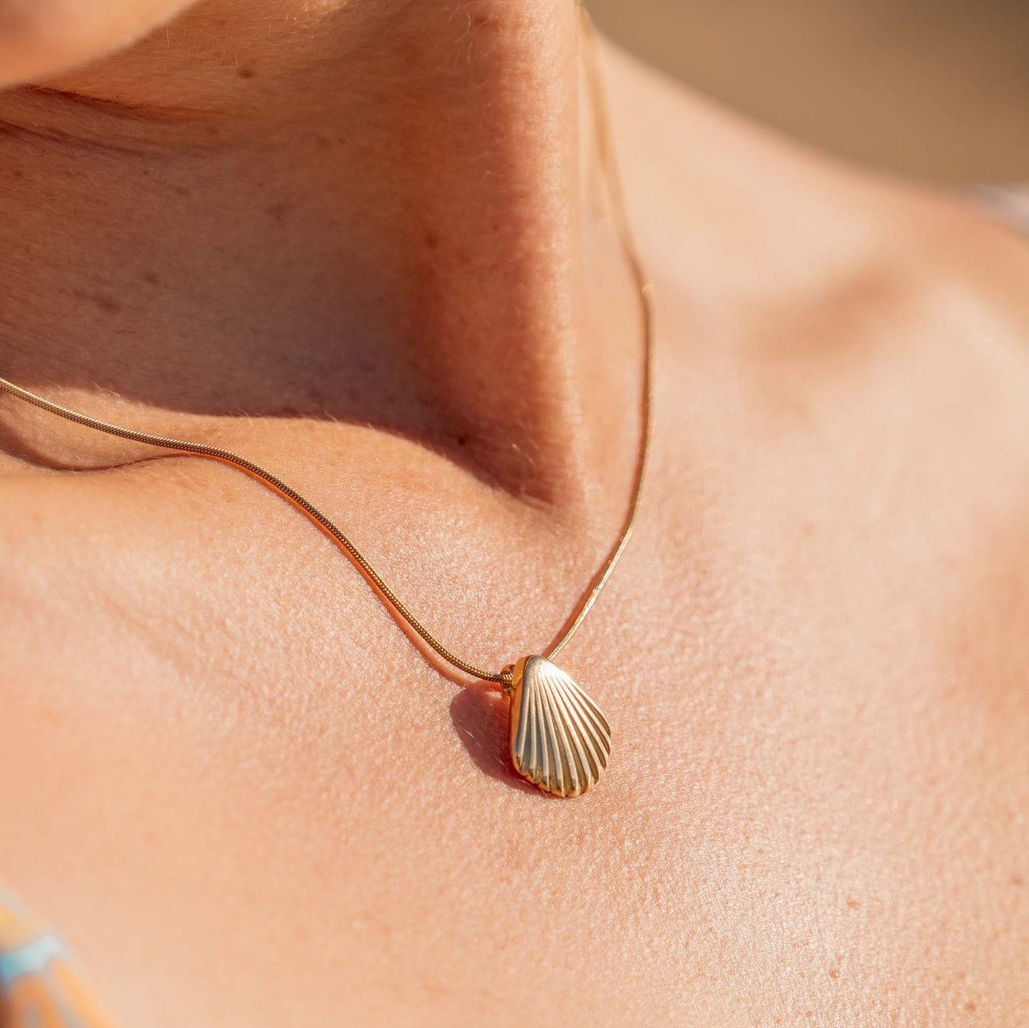 Seashell Necklace Gold