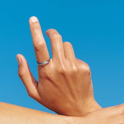 Chasing Waves Ring Silver