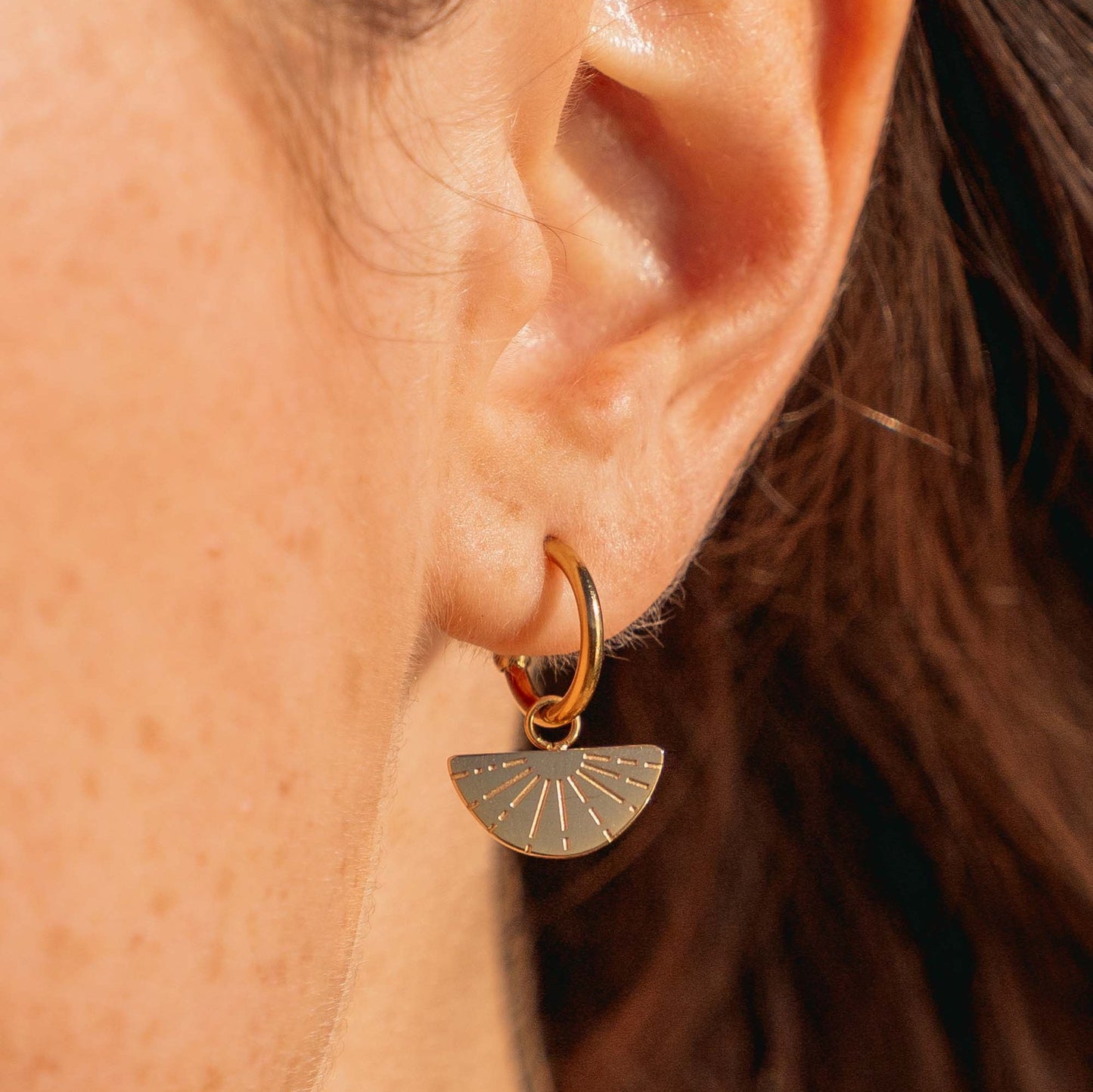 Sunburst Earrings Gold