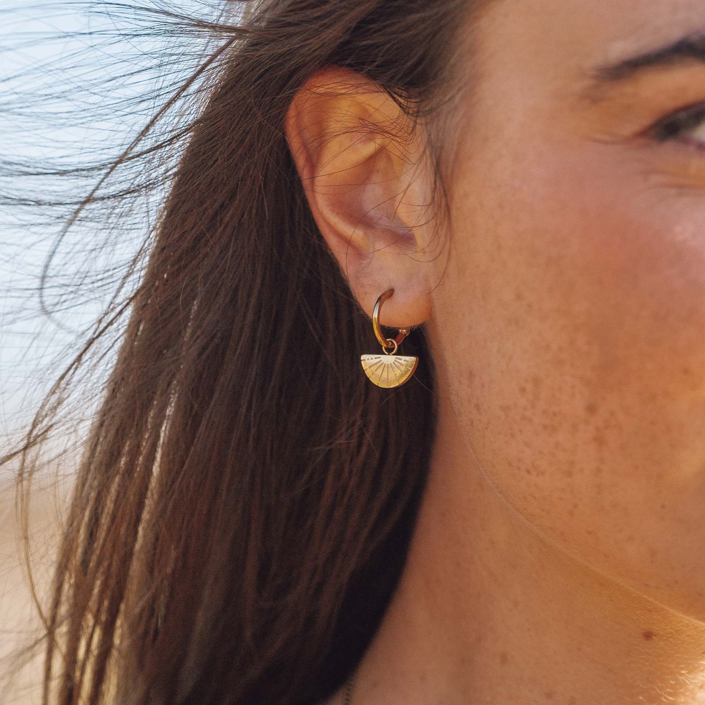 Sunburst Earrings Gold