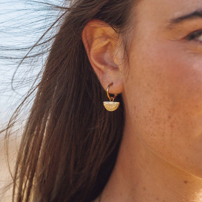 Sunburst Earrings Gold