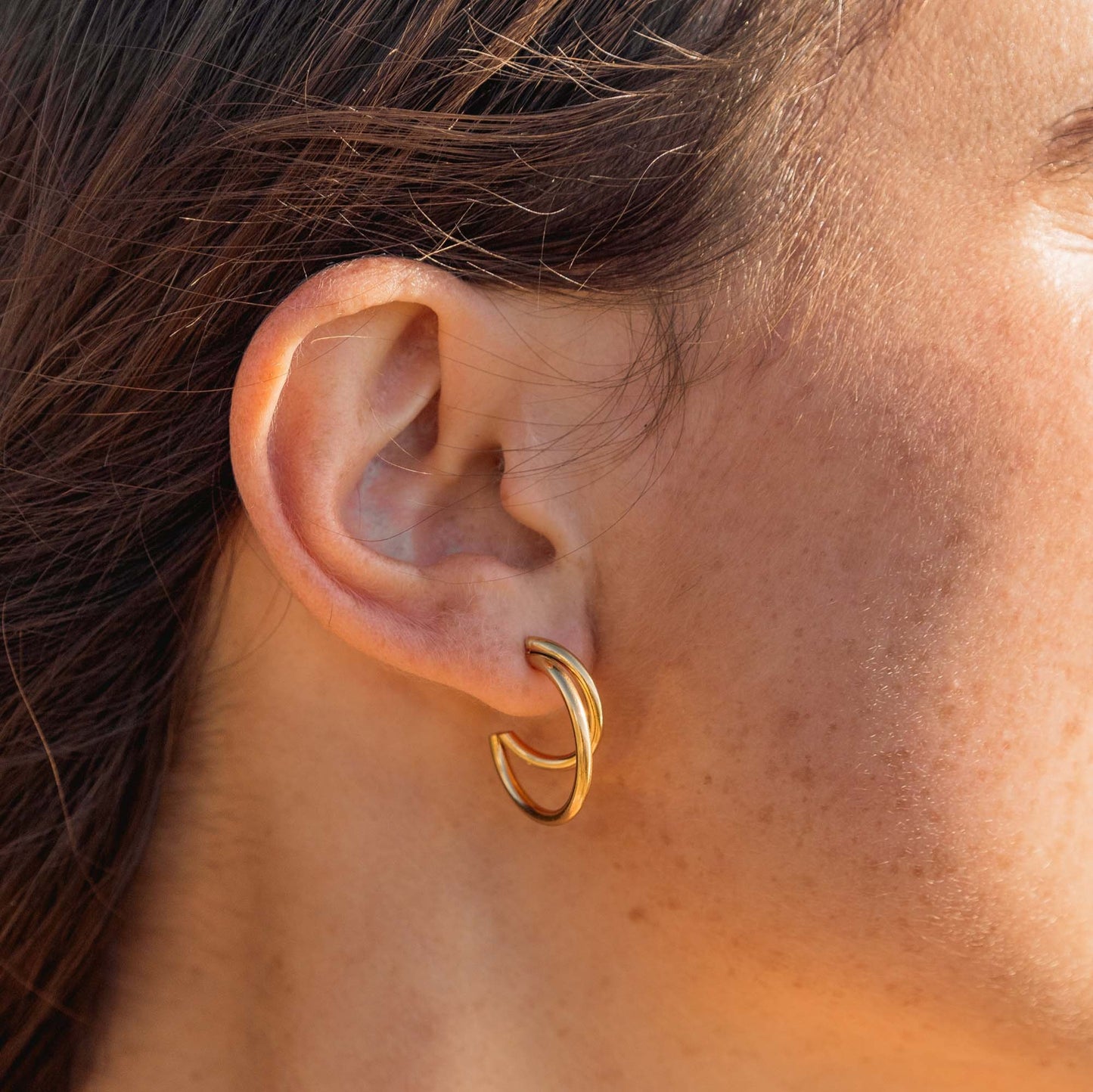 Eclipse Earrings Gold