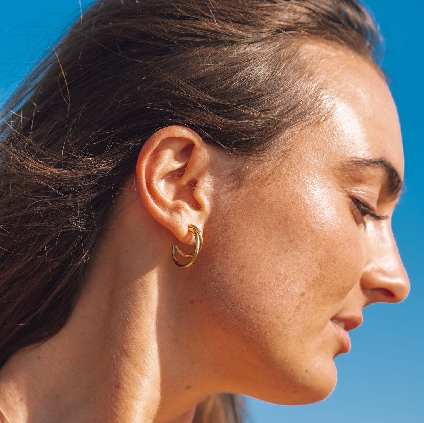 Eclipse Earrings Gold