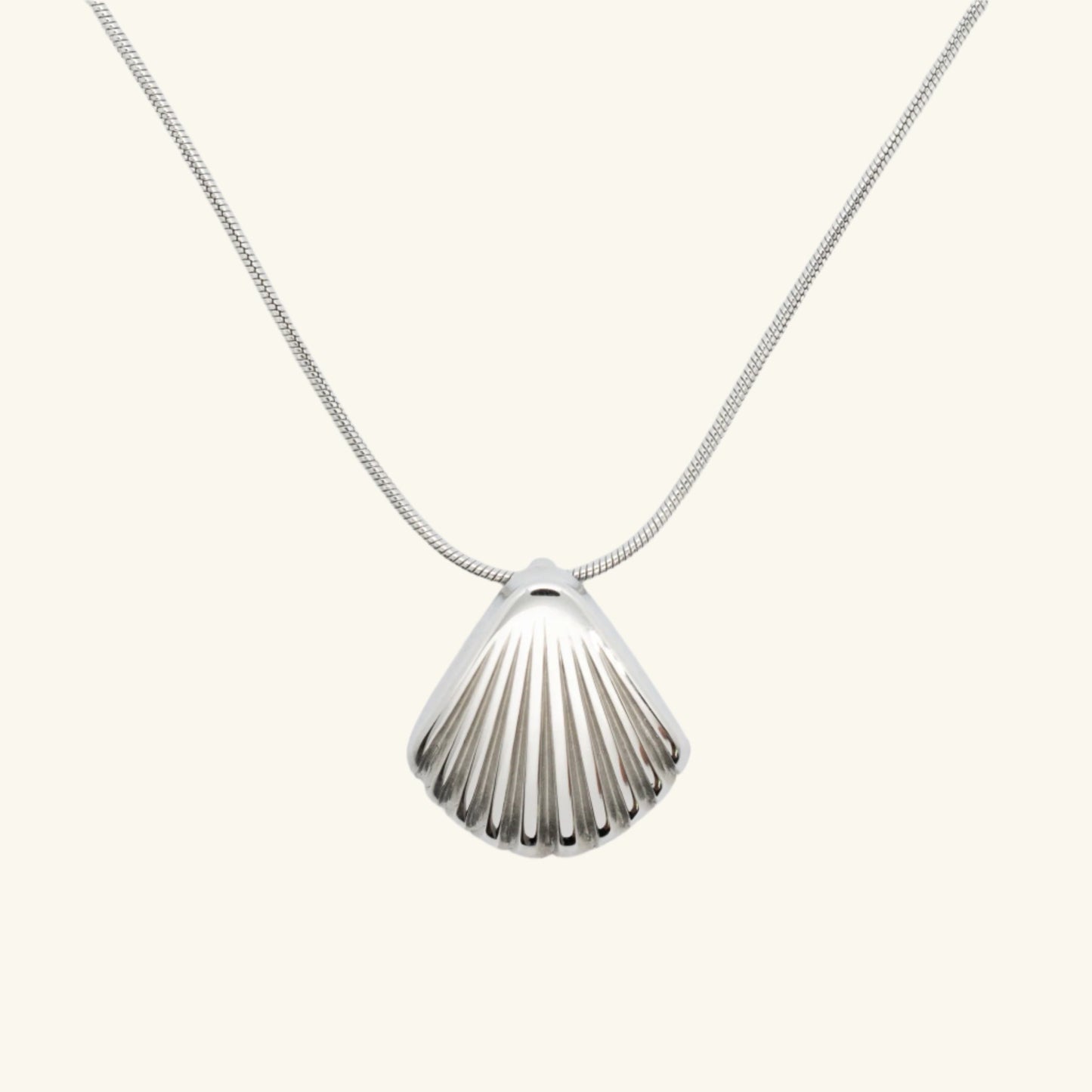 Seashell Necklace Silver