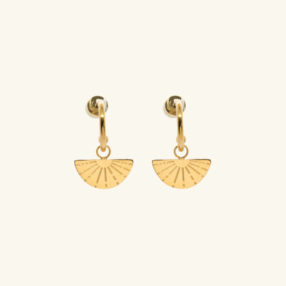 Sunburst Earrings Gold