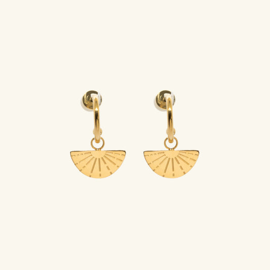 Sunburst Earrings Gold